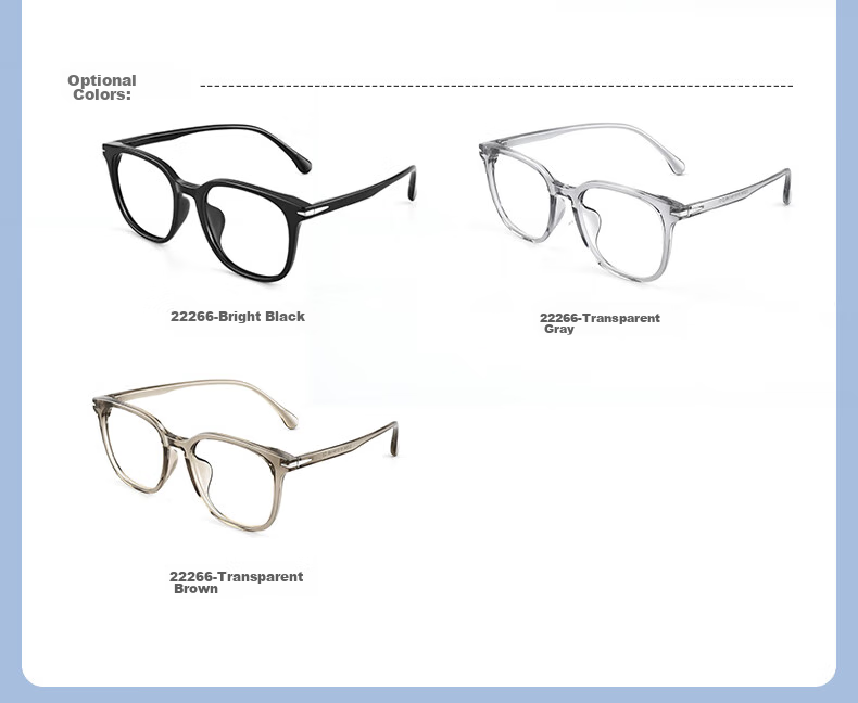 ZEISS Lenses, Myopia Prescription Available, TR90 Frame, Glossy Black, Ouna Non-Prescription Blue Light Blocking (Try-On) 7