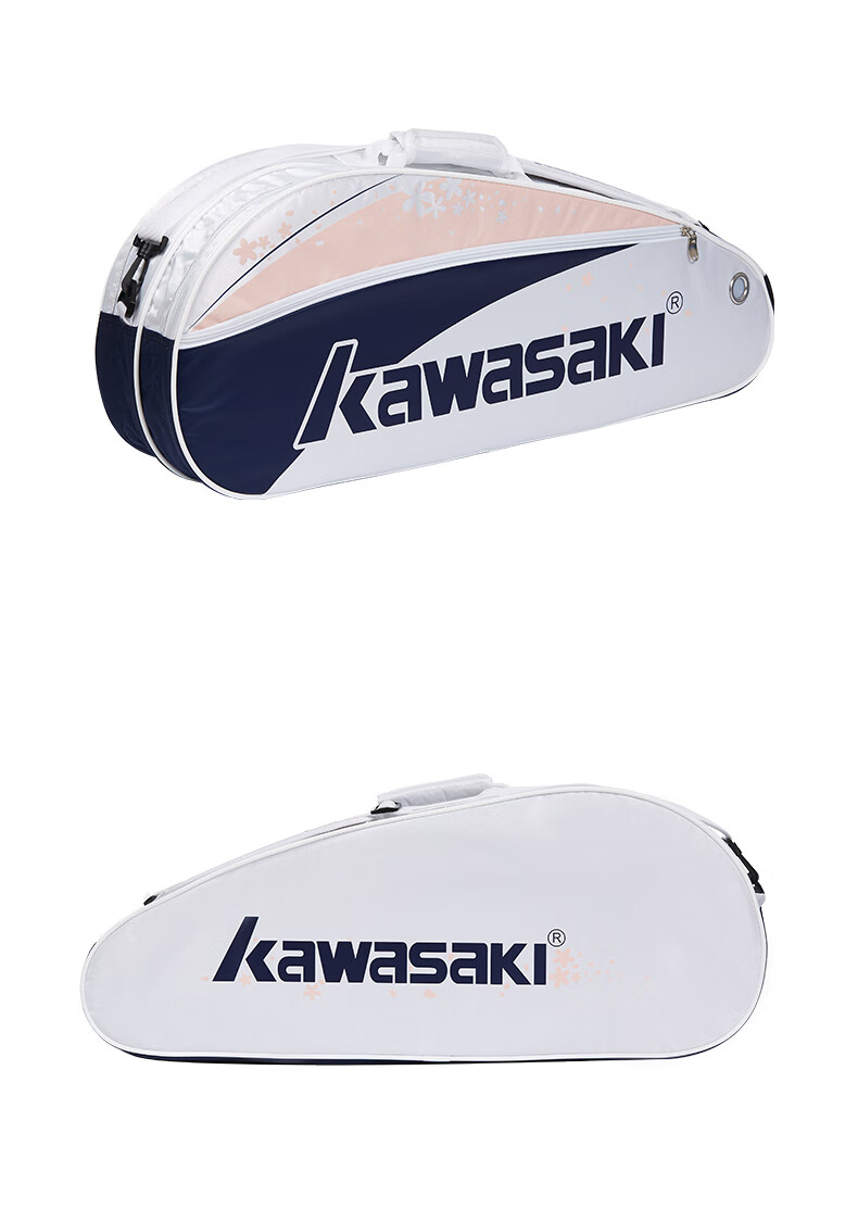KAWASAKI Badminton Bag, Floral Sports Backpack, Casual Training Bag, Tennis Bag B8366, Cherry Blossom Pink 9