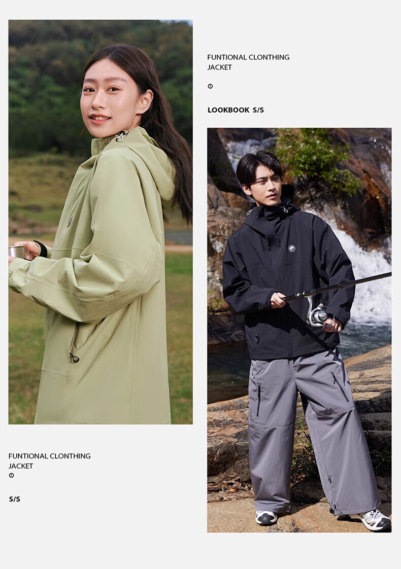 CAMEL Single-Layer Unisex Outdoor Jacket, New Spring Product, Waterproof Hard Shell Coat for Men And Wome 23