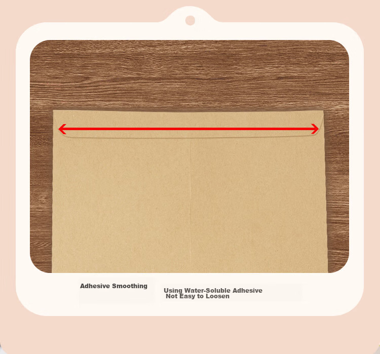 SIMAA No-Text Kraft Paper Envelopes, C4 File Folders, 100 Sheets of Letter Paper, 324*229mm Document Sleeves, Invoice And Payroll Envelopes, 25078 5