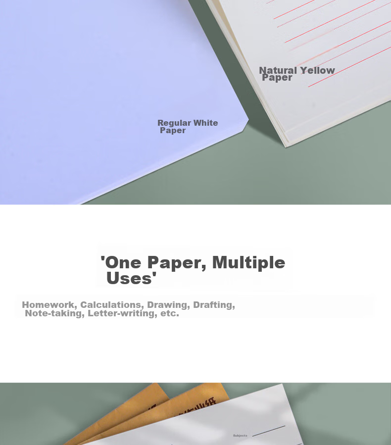 Duoliboshi 3 Packs of 16k22 Sheets Math Homework Paper (With Dots), Draft Paper, Math Paper, Student-Specific Practice Paper, School-Specified, Teacher-Recommended, Eye-Protecting, Thickened [Best-Selling Product] 10