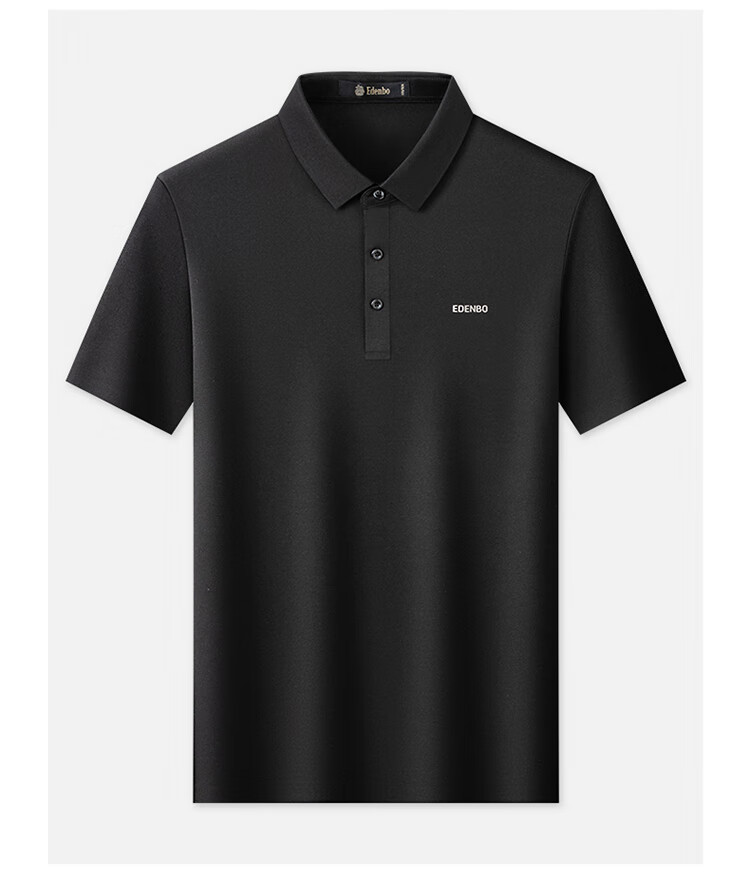 Aidengbao Short-Sleeve Polo Shirt for Men, Business Casual Commute Polo Collar T-Shirt, Trendy Top, Royal Blue, 175/92A (XL) 12