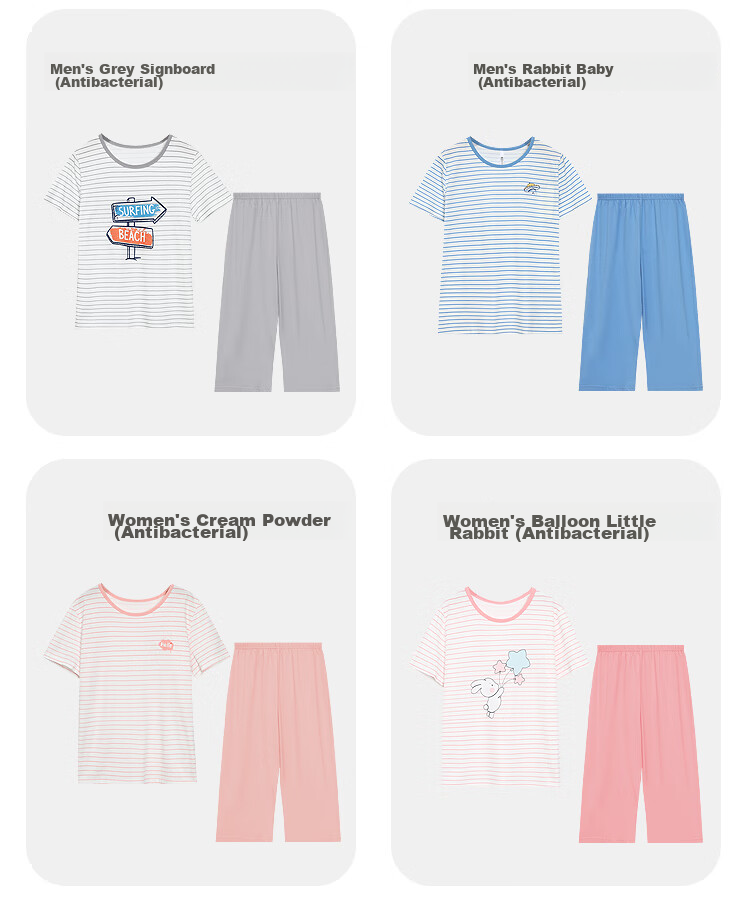 Hodohome Children's Pajamas, Boys' Summer Pure Cotton Pullover Loungewear, Short-Sleeved Shorts Air Conditioning Suit Set, Size 315, 130 8