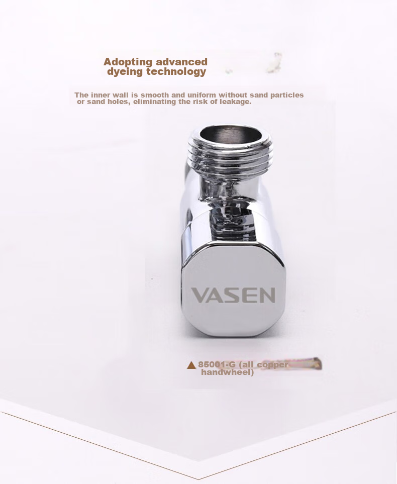 Weixing Toilet Check Valve, Brass with Backflow Prevention Valve Ceramic Core, Cold And Hot Water Compatible, 1/2 Inch Inlet 1123 8