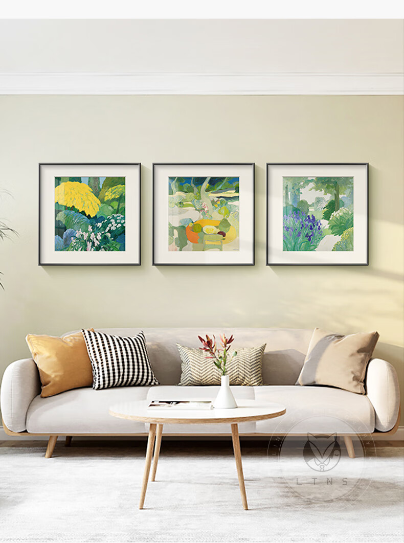 Long Time No See Nordic Style Living Room Decorative Painting Fresh Floral Dining Room Wall Art Square Small Cozy Bedroom Headboard Mural 2
