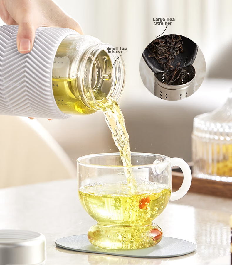 PHILIPS Portable Electric Kettle with Glass Lid for Health Pot, Mini Office Tea Maker with Infuser 10