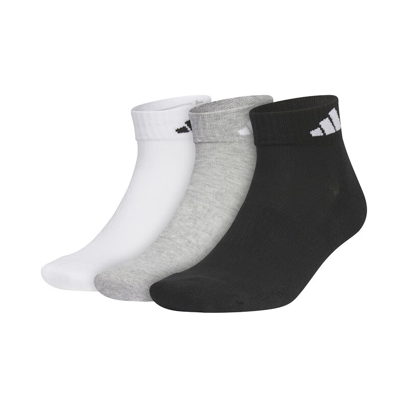 Adidas Men's And Women's Socks, Three-Pair Pack, Comfortable Casual Sports Socks, JC9270 7