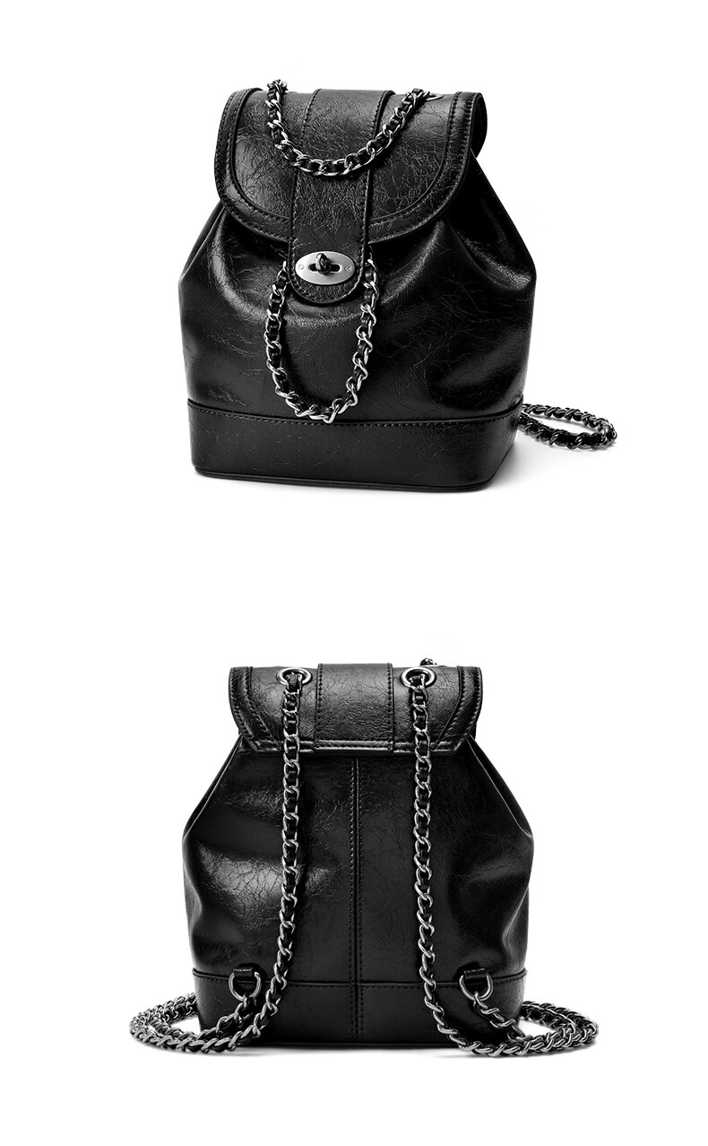 CASSILE Women's Backpack with Chain, Large Capacity Handheld Luxury Backpack, 520 Gift, New Semester Back to School 26