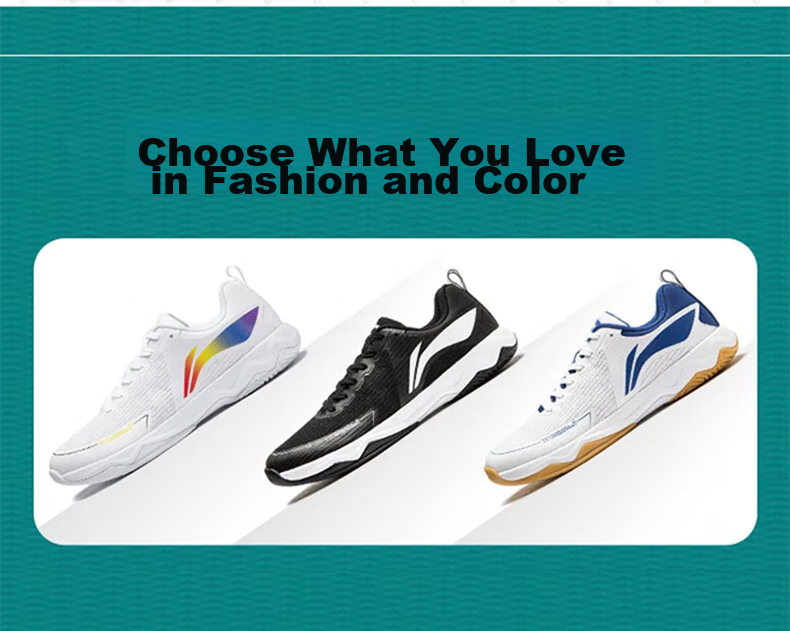Li-Ning Table Tennis Shoes Qilin 3.0ESS Unisex Anti-Slip Shock-Absorbing Sports Shoes Training Shoes Standard White Size 39 5
