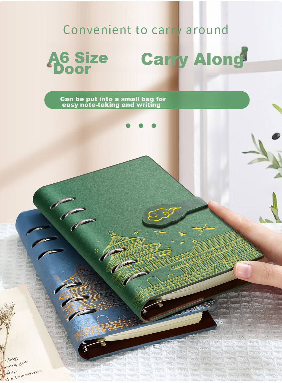 Faramon Stamp Collection Notebook Travel Journal Blank Book for Visiting Museums, Zoos, Temples, And Tourist Attractions in Nanjing, Beijing, Chongqing with Stamps Orange 4