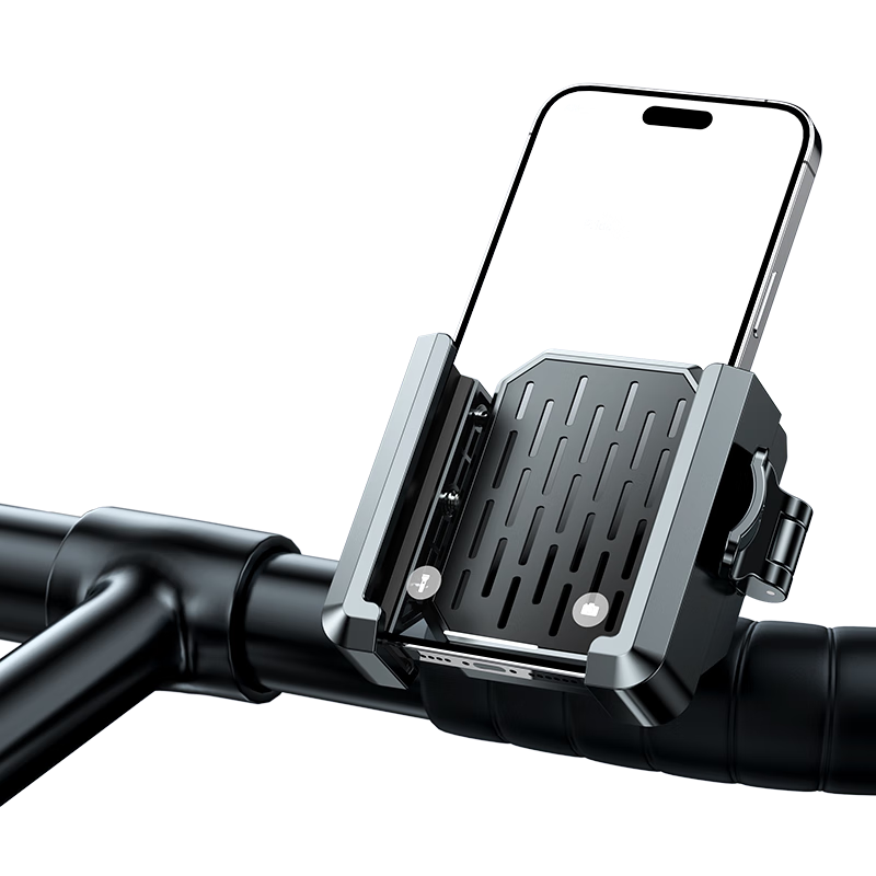 Pisen [Mechanical Switch] Electric Vehicle Phone Holder, Shockproof And Anti-Shake, 2026 New Model Motorcycle Bicycle Phone Mount, Electric Scooter Navigation Fixator, Specially Designed for Food Delivery Riders