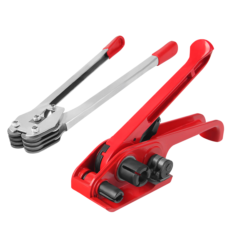 Xinyuechanghui PET Plastic Steel Manual Strapping Machine Set, Hand-Operated Strapping Band Bundling Machine, Tensioner 16-19 Universal Tightener DB-21010