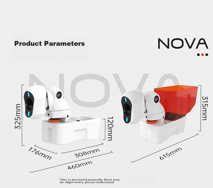 Pongbot NOVA Table Tennis Ball Machine, Portable Smart Table Tennis Training Device for Adults at Home, Ball Launcher 16