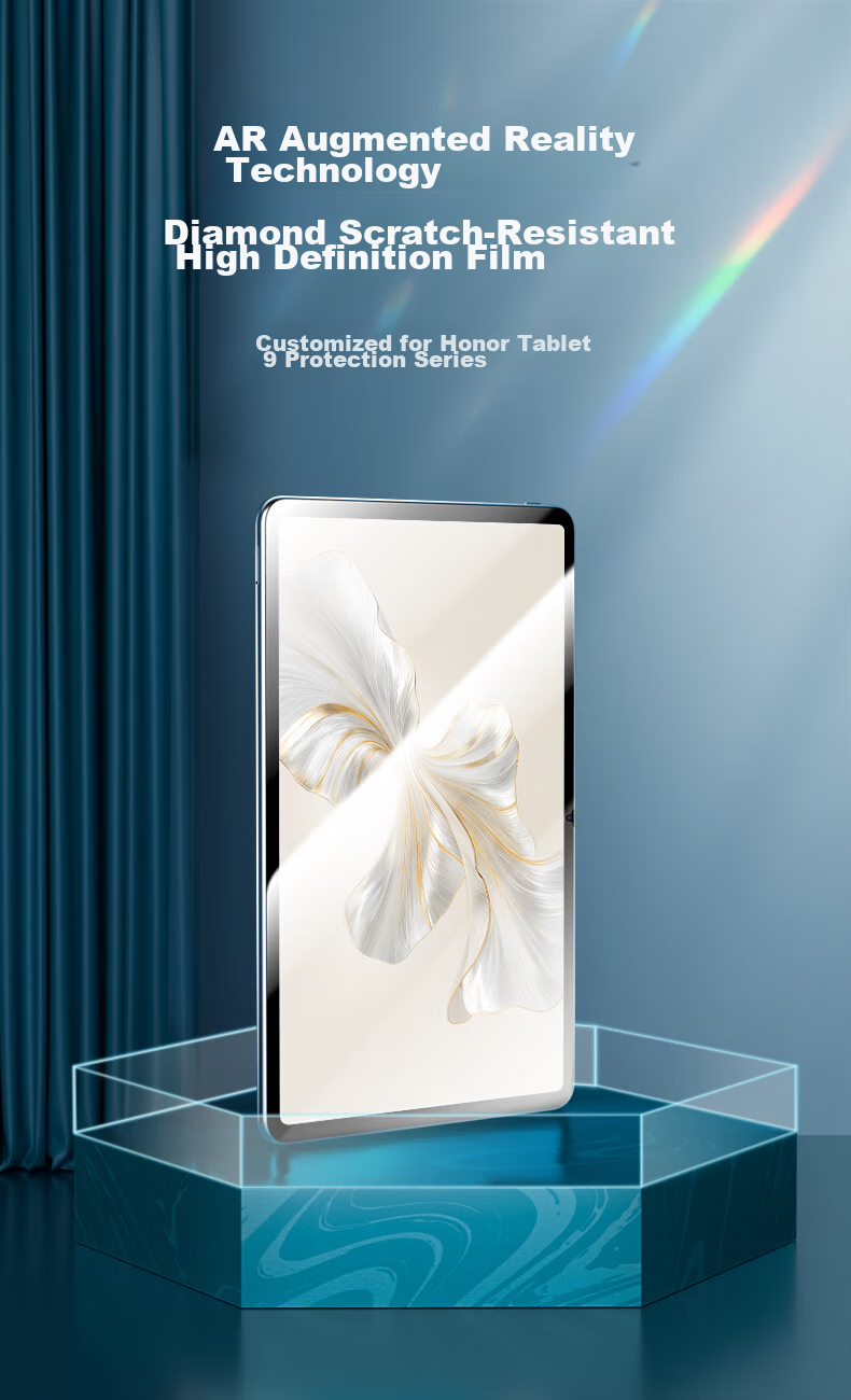 CangHua Tempered Glass Screen Protector for Honor Tablet 9, 12.1-Inch, Compatible with 2023 Honor Tablet 9 Soft Light Edition And Standard Version, Full Screen Protection Film for Computer, High Definition Protective Film 2