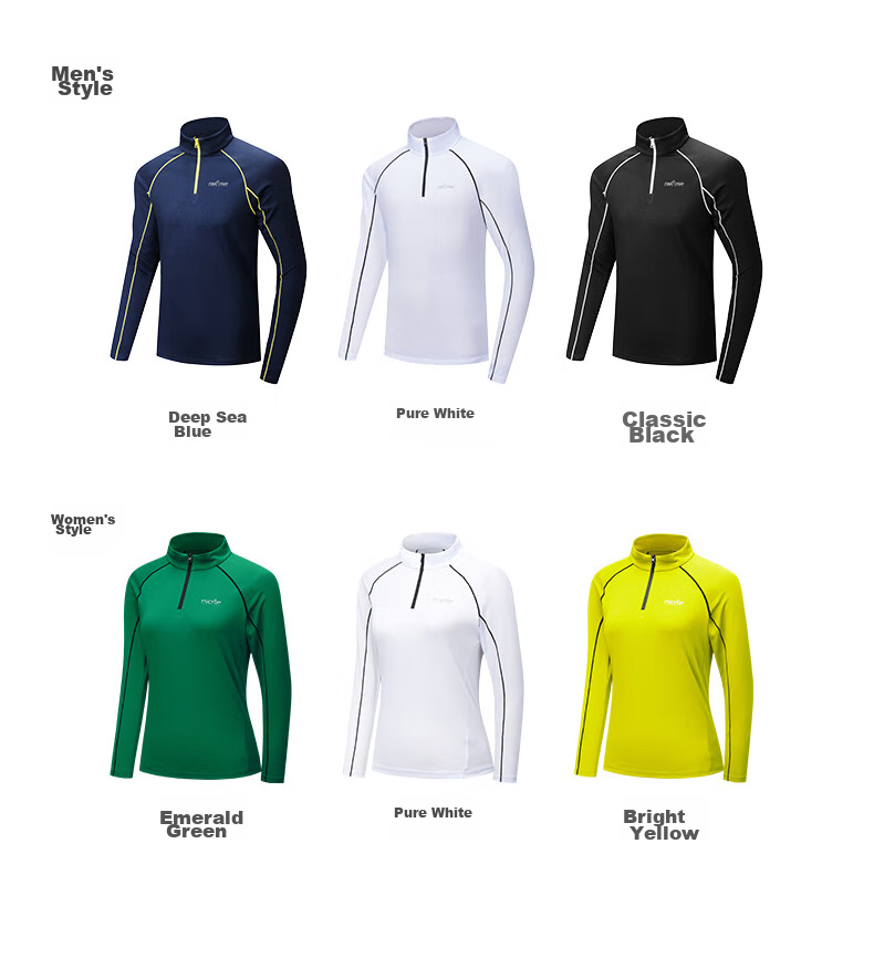 TECTOP Quick-Dry Men's Outdoor Stand-Collar Breathable Running Elastic Long-Sleeve T-Shirt Reflective Cycling Jersey 035 Men's Black S 11