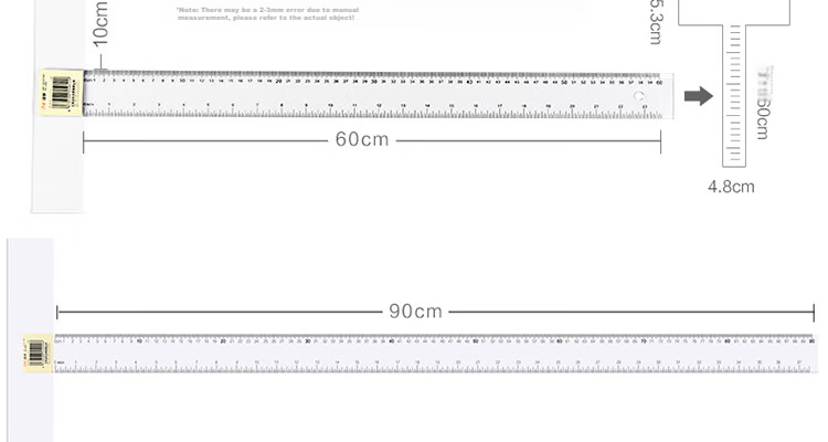 [Lowest Price Online] DiLe T-Square Ruler 90cm Drawing Ruler Engineering T-Shaped Ruler Cutting And Measuring Drawing Tool 2661 5