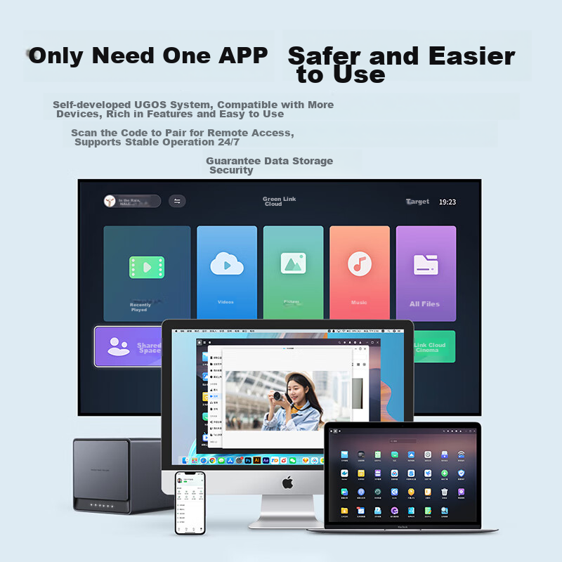 绿联 私有云DX4600 Pro 四盘位Nas网络存储个人云硬盘服务器相册备份文件同步 手机扩容适用iPhone16