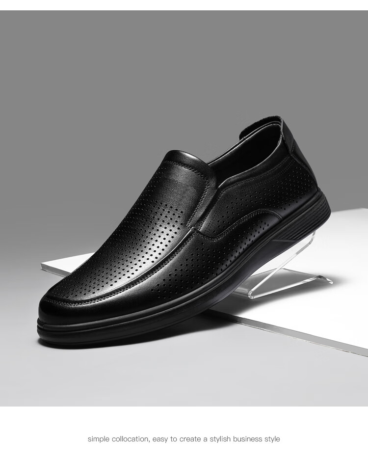 CARTELO Leather Shoes for Men, Slip-On, Casual Business Style, New Soft-Soled Formal Shoes for Middle-Aged Fathers, Breathable for Autumn And Winter Seasons 17