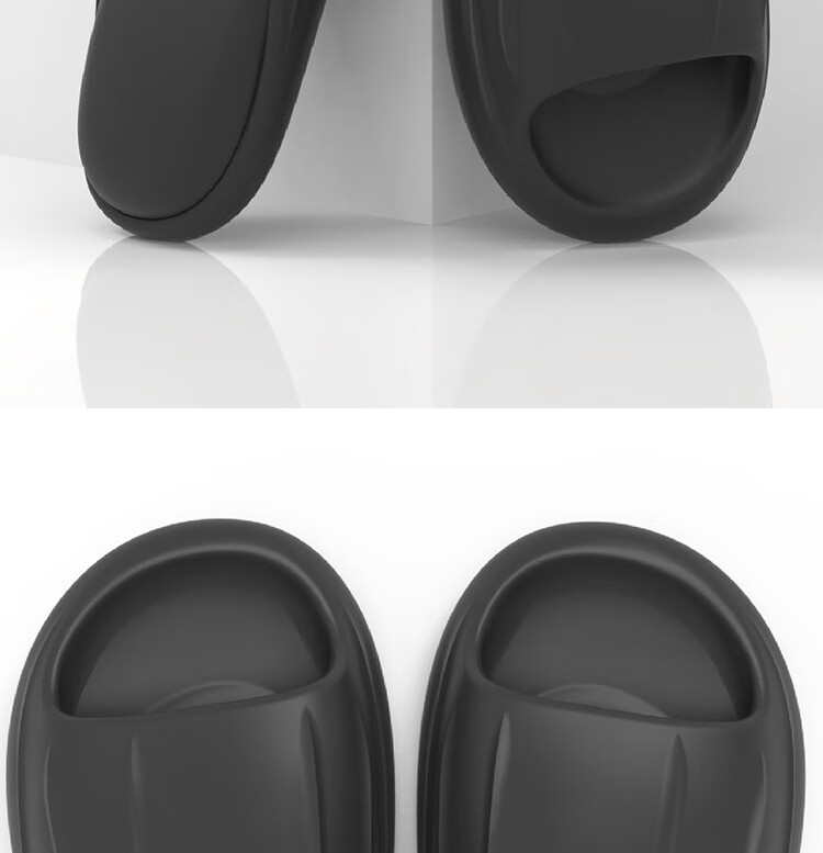 Huili Solid Color Home Bathroom Quick-Drying Soft Elastic Non-Slip Thick Sole Slippers HL0323 Khaki Size 44-45 7