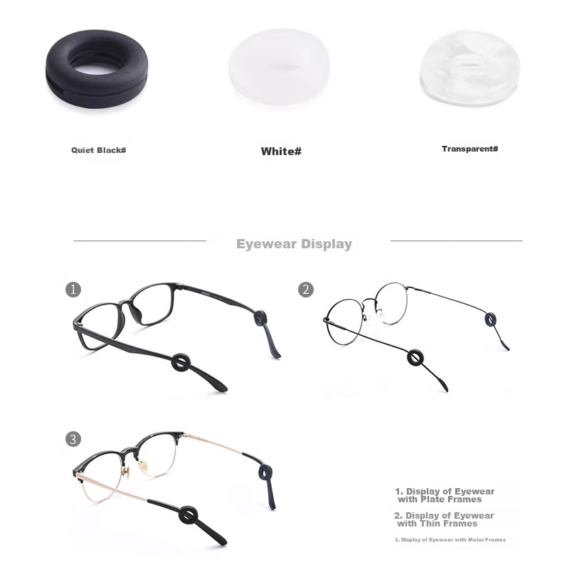Boshide Glasses Anti-Slip, Eyeglass Anti-Slip Cover, Glasses Anti-Slip Fixing Device, Ear Tips - White, 10 Pairs 7