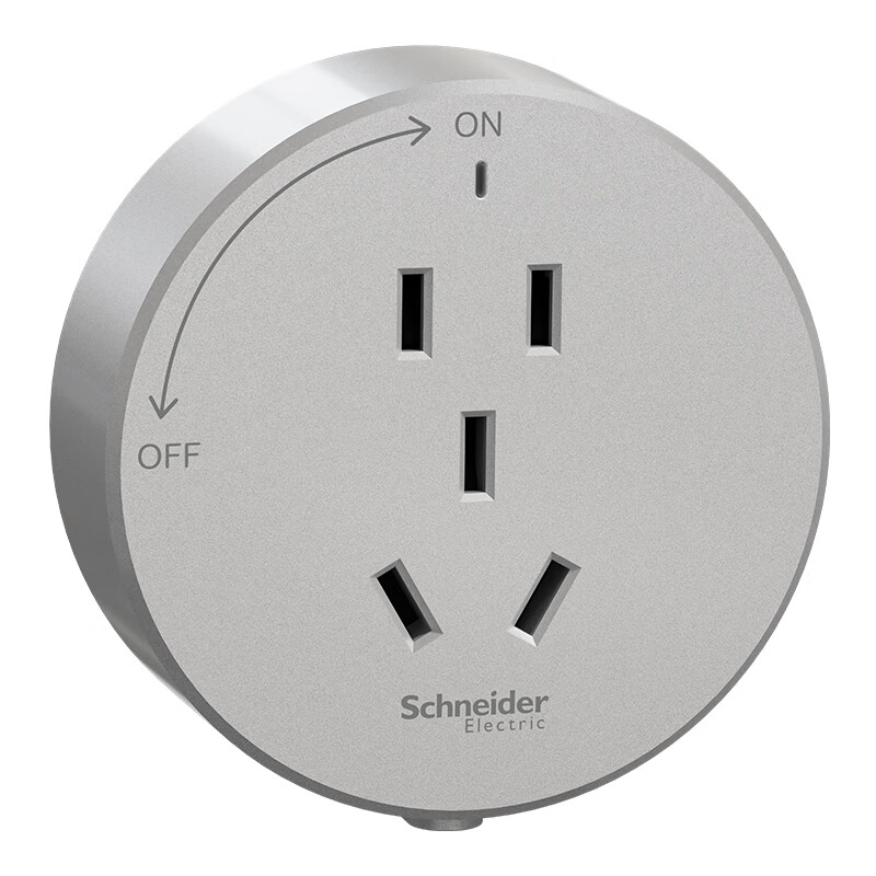 Адаптер для трековой розетки Schneider Electric, пятигнездный, подвижный, для скрытой или наружной установки, цвет "Звездное серебро"