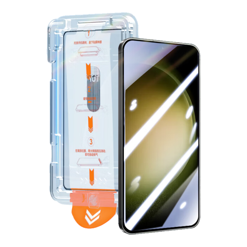 LANGLING [Compensation for Defective Products] Tempered Glass Screen Protector for Samsung S23+, Galaxy S23+ Phone Film, High-Definition Dust-Free Installation, Electroplated Anti-Fingerprint Full-Screen Protective Film