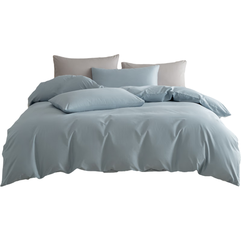 AMOR Antibacterial Class A Xinjiang Cotton Duvet Cover, Single Piece Quilt Cover, Pure Cotton, Qingshan Blue, 200x230cm
