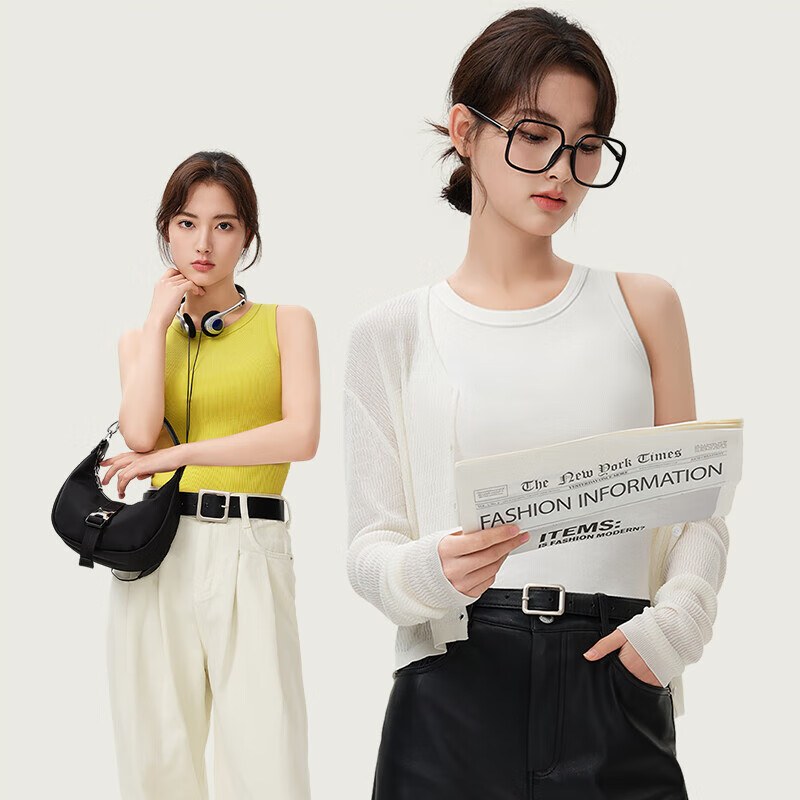 Jianyun Modal Cotton Tank Top for Women, Thin Sleeveless Undershirt, Slim Fit White Camisole, Can Be Worn As Outerwear Or Base Layer, Summer Wear