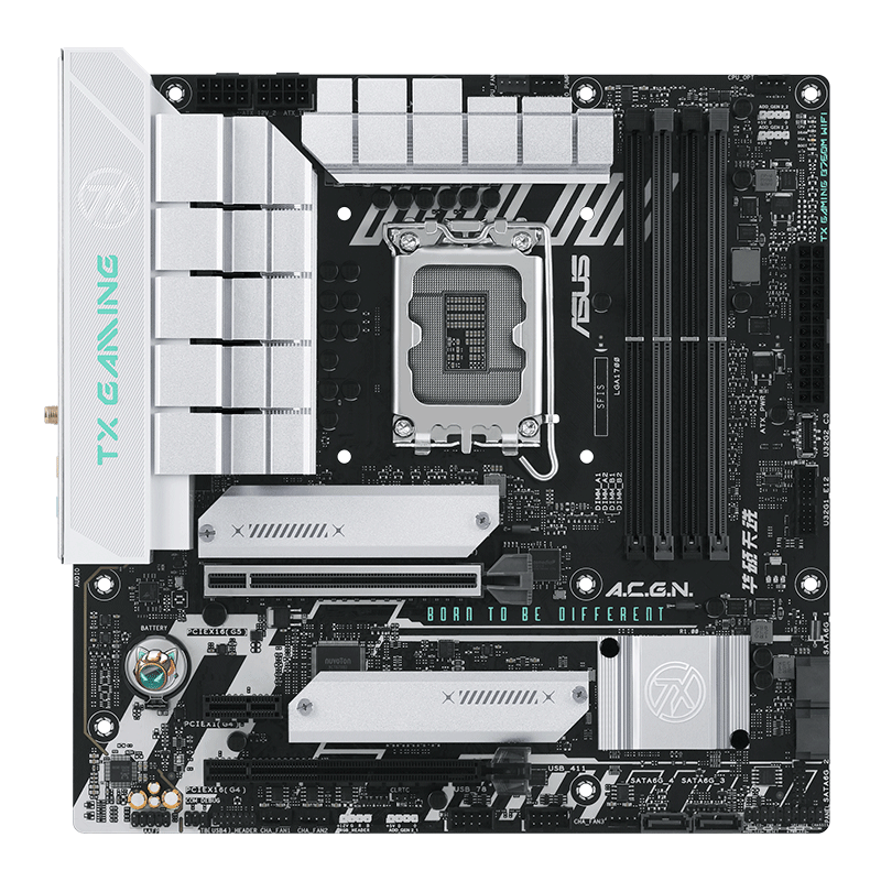 ASUS TX GAMING B760M WIFI Tianxuan Motherboard Supports DDR5 CPU 14700K/14600KF/12600KF (Intel B760/LGA 1700)
