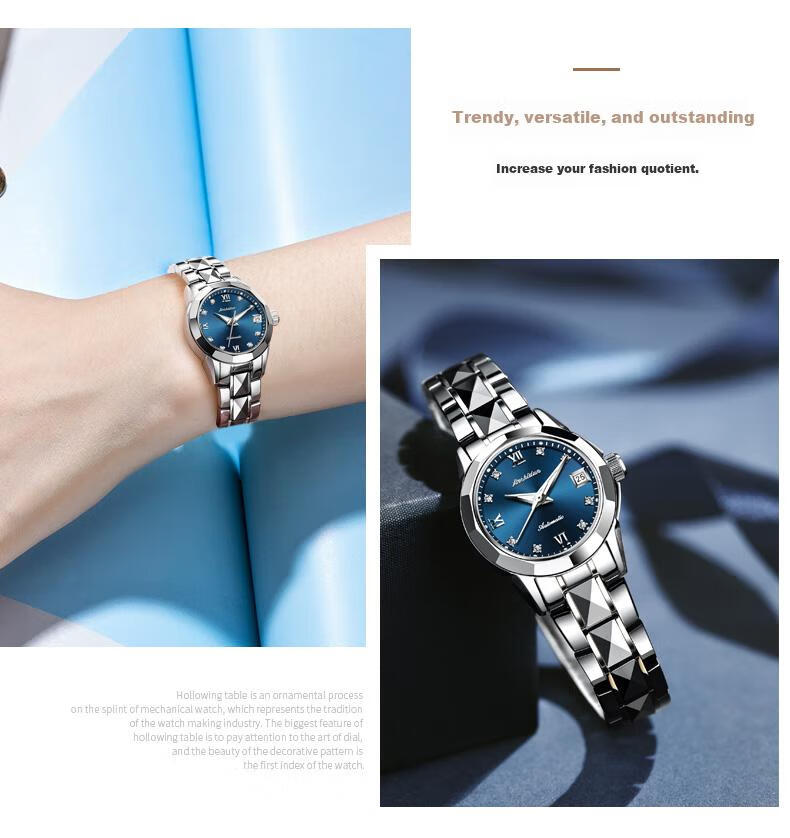 JIN SHI DUN , Swiss High-End Ladies' Watch, 2026 New Model, Fully Automatic Mechanical Watch, Water-Resistant, Top Ten Brand Watches, Birthday Gift for Wife 21
