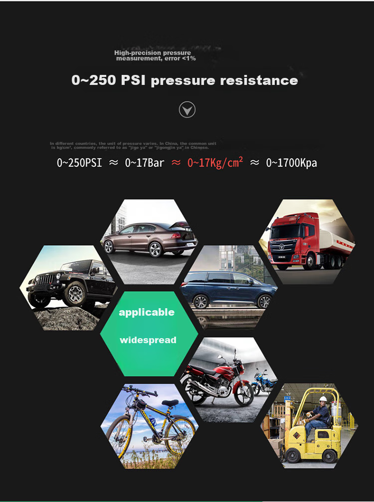 Kulaipu Digital Tire Pressure Gauge with Curved Rod, Truck And Bus Tire Pressure Monitor KLP-86007 11