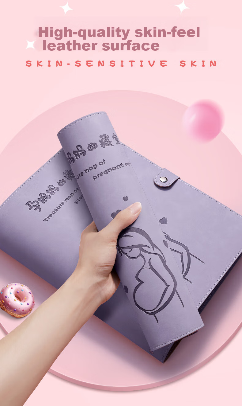 SIMAA Pregnancy Check-Up Organizer A4 A5 Prenatal Report Folder Document Storage Bag Pregnancy Loose-Leaf Record File Portable Ultrasound Examination File Folder Lavender Purple 10