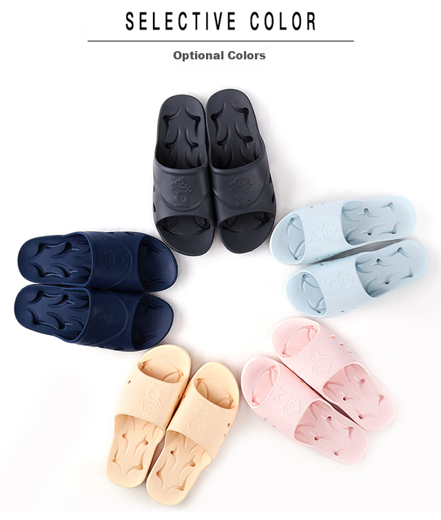 BAIHOU Bathroom Shower Side Drainage Non-Slip Massage Couple Home Use Cool Slippers for Men, Light Blue, Size 47-48 12