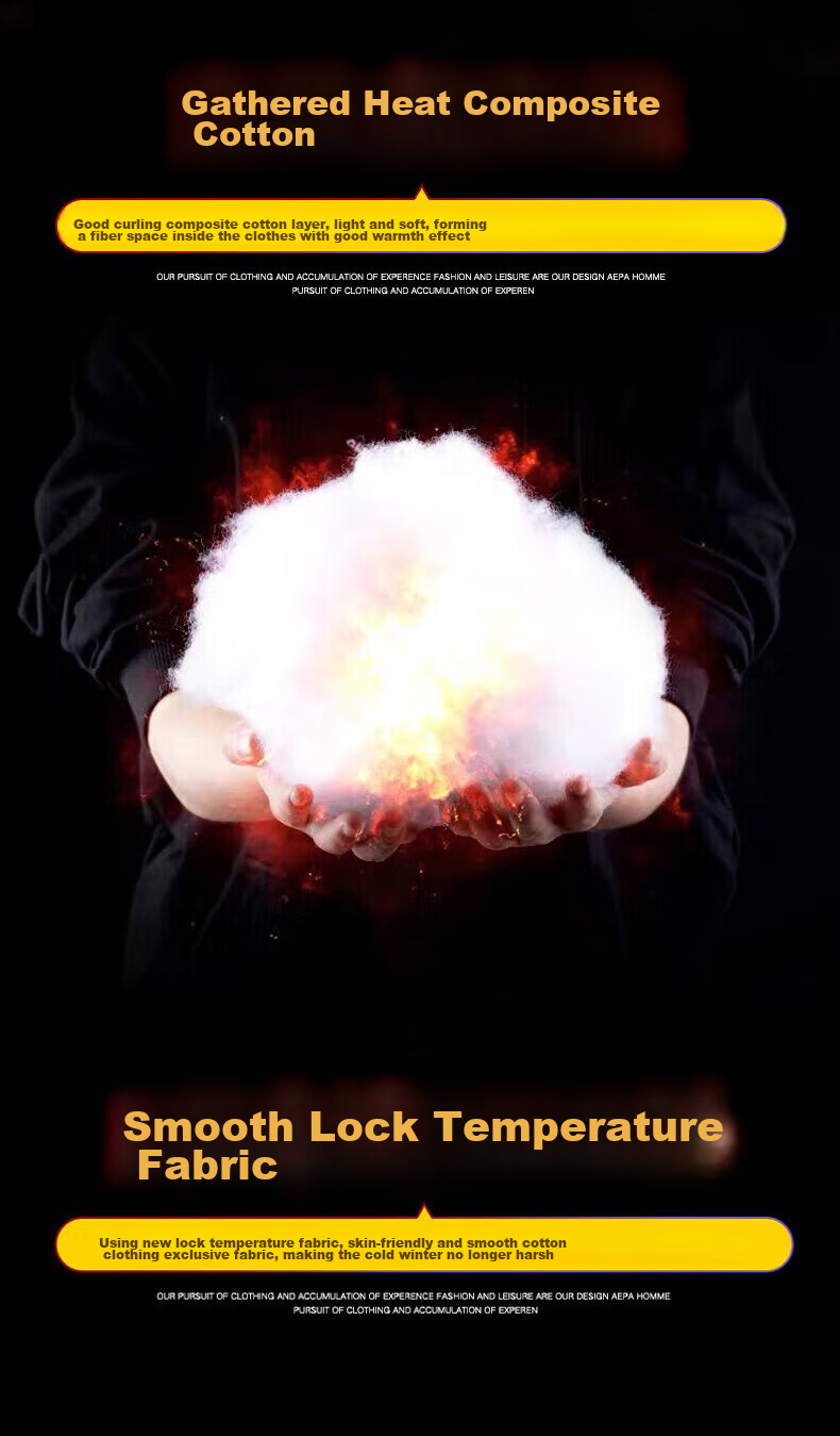 Warrior Cotton Jacket for Men, Winter Thickened Warm Coat, Cold-Resistant Padded Outerwear, Versatile Hooded Puffer Jacket, Outdoor Sports Cotton Clothing 5
