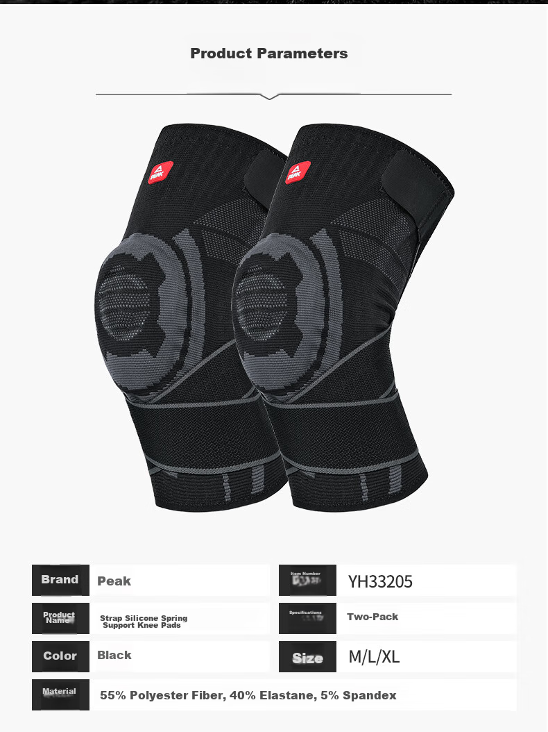 PEAK Knee Brace for Sports, Running, Basketball, Meniscus Protection, Patellar Strap for Men And Women, Hiking, Badminton Knee Support, Size XL 13