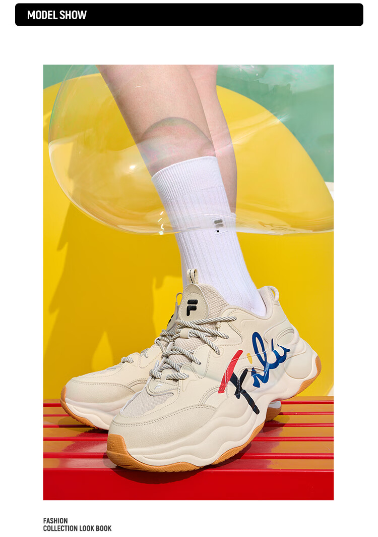 FILA FUSION Official Trendy Brand Women's Shoes BUBBLE Dad Casual Running Shoes Versatile Bubble Shoes 14