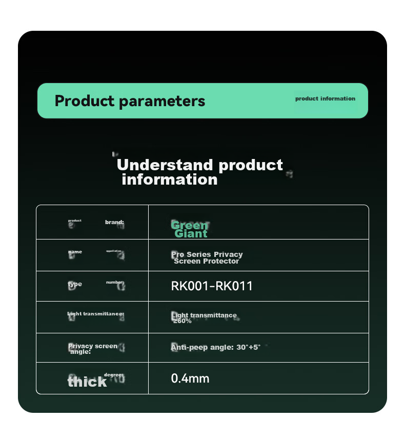 Llano Computer Privacy Screen Protector, Monitor Anti-Peeping Film, Privacy Protection Film, Compatible with Laptops And Desktop Computers, Imported Material, 14-Inch 16:9 16