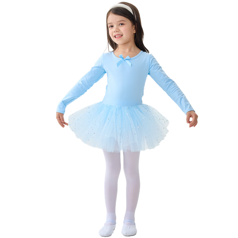 Ailatu Children's Dance Tights for Girls, All-Season Versatile Leggings, Practice Socks, Exam Tights for Students, White Socks