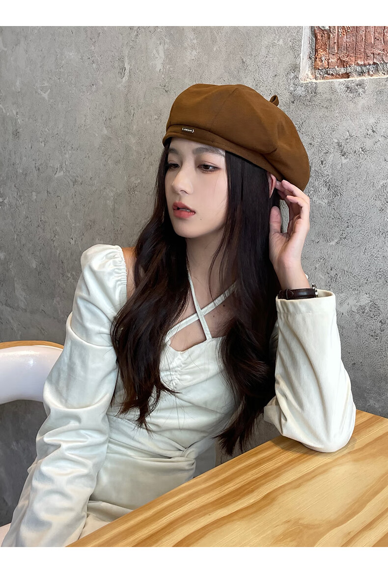 XUEXIMAN Japanese Style Painter Cap Women British Korean Versatile Small Face Beret 2