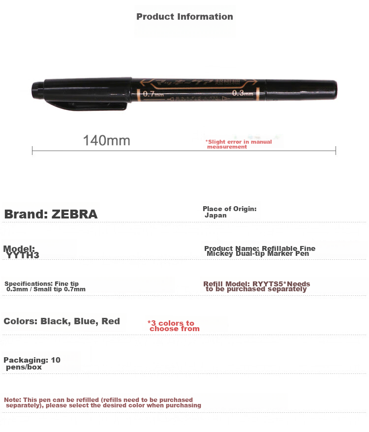 ZEBRA Retractable Marker Pen, Oil-Based Colorful Marker/logistics Chalky Pen/signature Pen, P-YYSS6, Gree 6