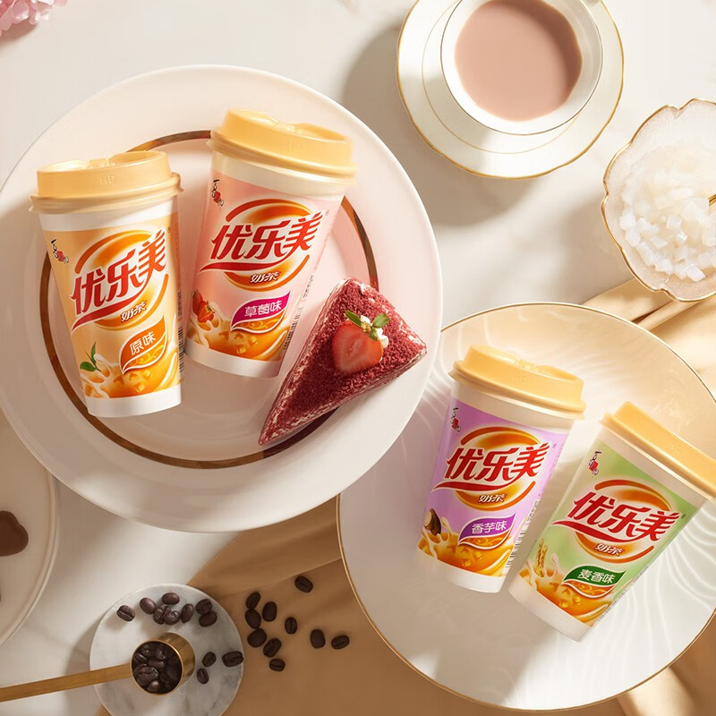 优乐美椰果奶茶80g*24杯1.92kg 早餐代餐下午茶速溶冲调饮料