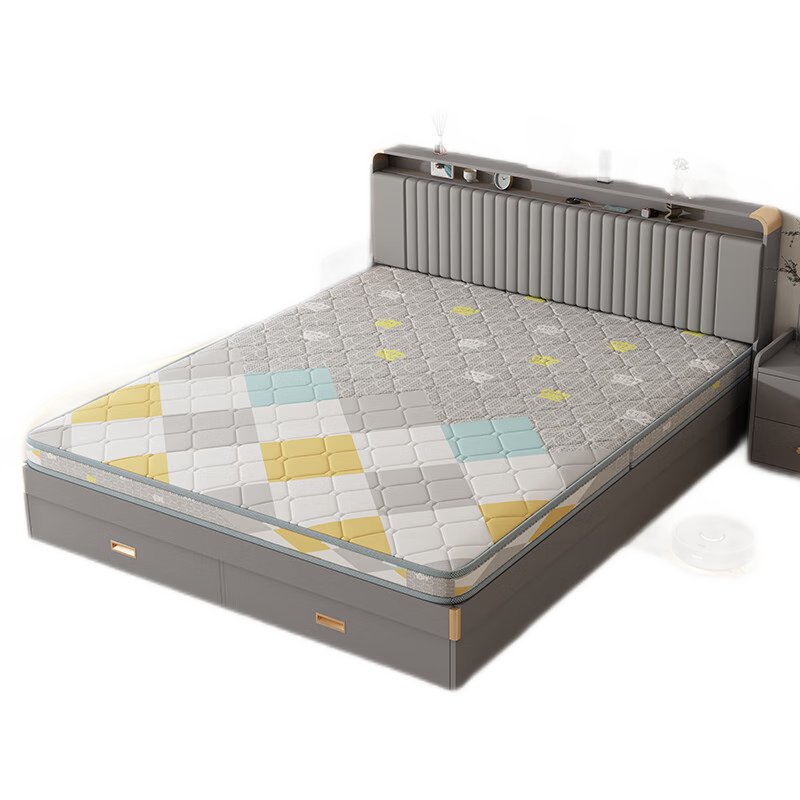 L&S Coconut Palm Fiber Mattress Foldable Hard Coir Mattress Natural Coconut Palm Fiber Mattress 5cm Thick CD25 1.2*1.9 Meters Medium Firm