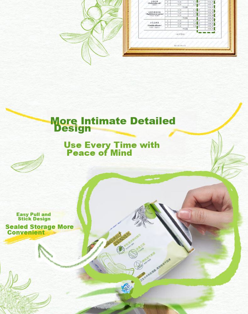 ABC Australian Tea Tree Extract Ultra-Thin Breathable Overnight Sanitary Napkins, Sold by JD, Menstrual Pads, 280mm*8 Pieces 10