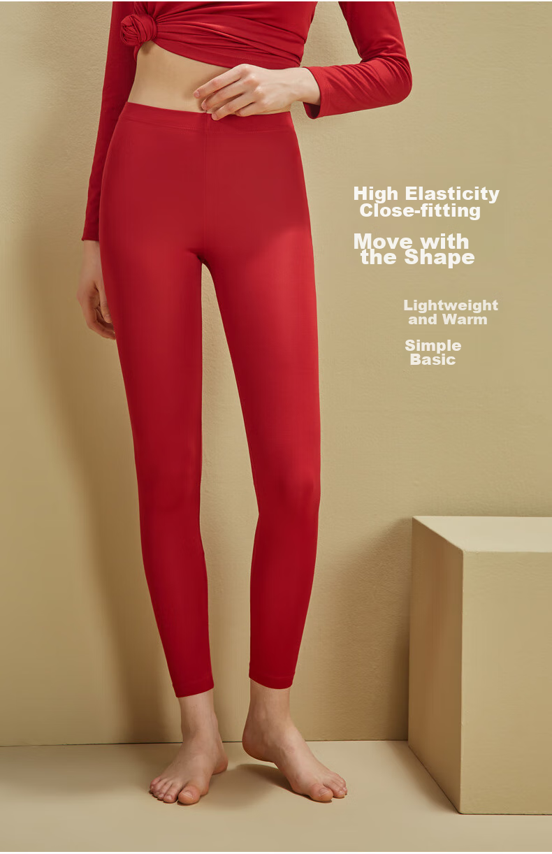 Sipian SIPIAN Modal Women's Thin Elastic Leggings, Slim-Fit, Spring And Autumn Thermal Underwear, Single Piece Base Layer Pants 6