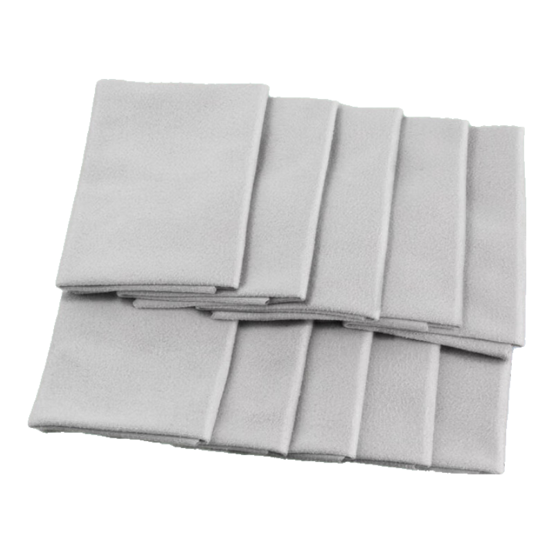 Gameking High-Quality Professional Cleaning Suede Eyeglass Cloth, Gentle on Lenses, for Phone And Camera Screens, 10-Pack
