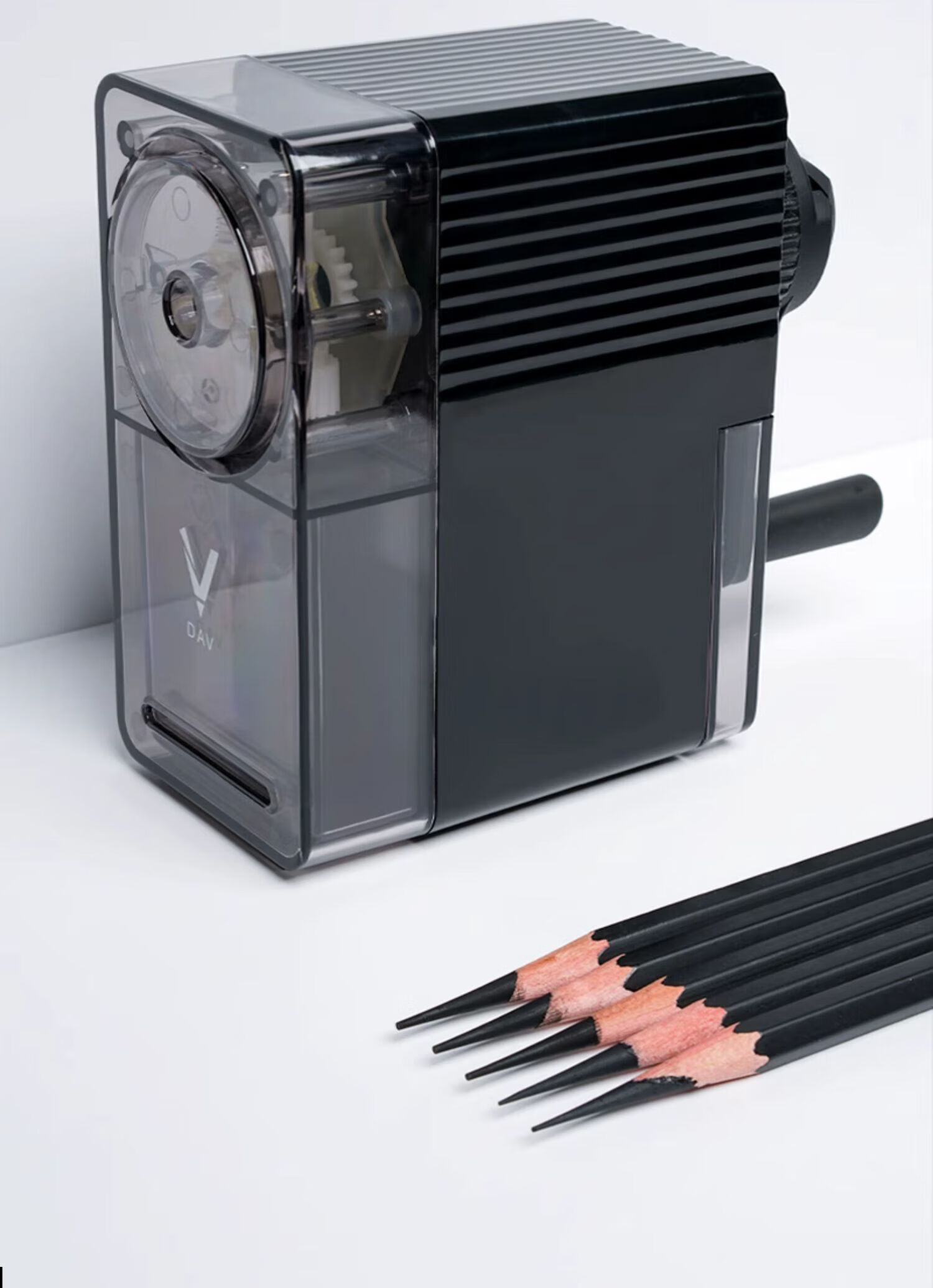 DaV Pencil Sharpener New V5 Vibrating Gold Dav Sketch Sharpener Small V Sketching Charcoal Pencil Lead Colored Pencil Dedicated Rotary Pencil Sharpener Art Student Special Writing Long Pencil Core Hand-Cranked Rotary Pencil Sharpener 30