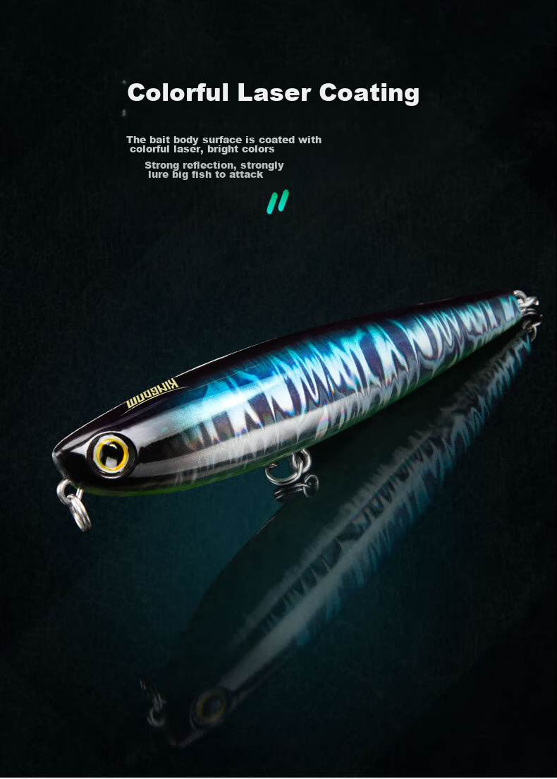 Guowangliya Lure, Surface System Zhi Dog Micro Floating Pencil, Freshwater Long-Casting Lure, Largemouth Artificial Bait, 11g-03 7