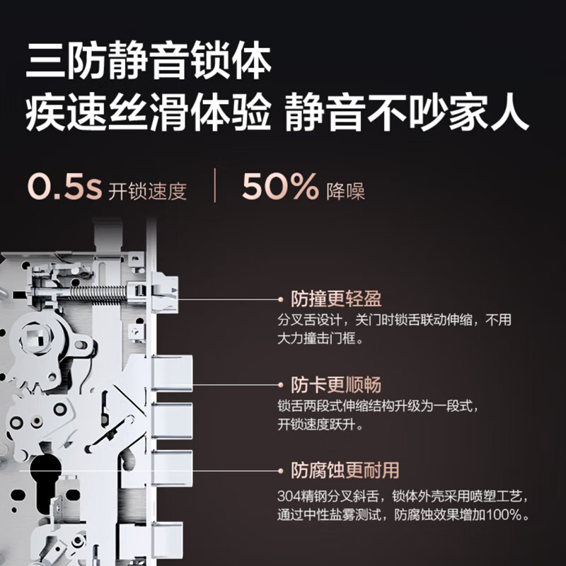 TCL3D人脸识别猫眼屏智能门锁家用可视电子锁K7G Pro指纹锁 全新推荐