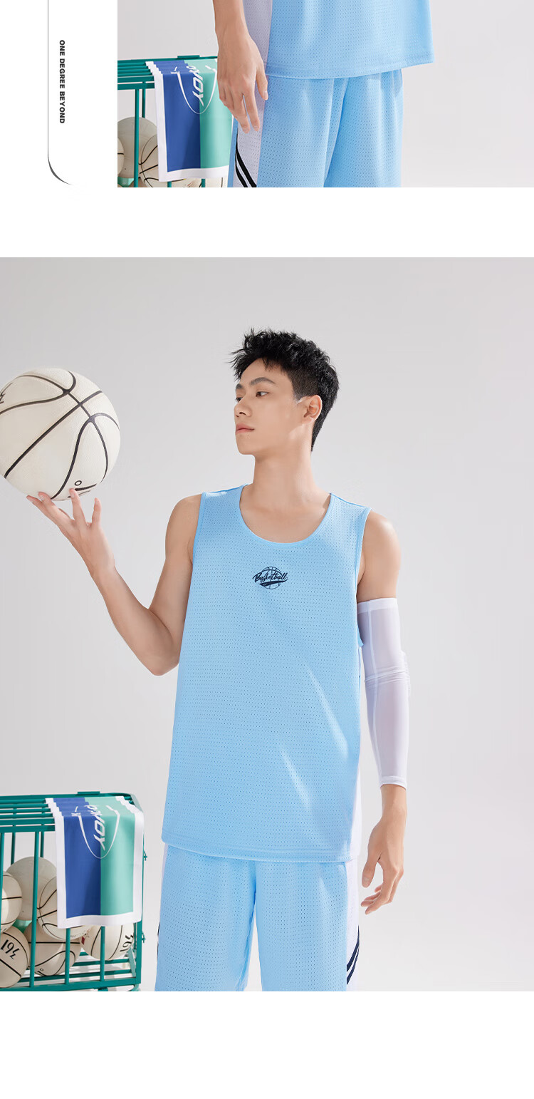 361° Men's Summer Sports Set Quick-Dry Basketball Running Fitness Jersey Vest and Shorts Two-Piece Set 652621901-2 16