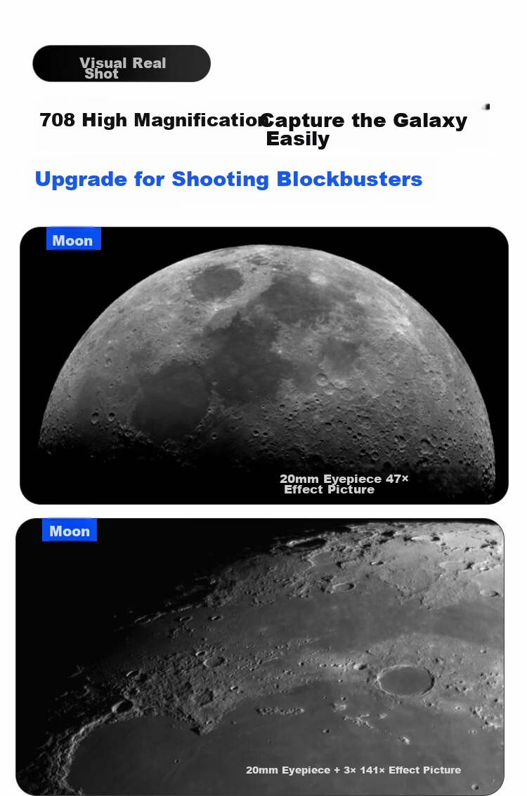 EXPLORE SCIENTIFIC 80EQ3 Astronomy Telescope Large Aperture Professional High-Definition High-Power Stargazing Kids Gift 18